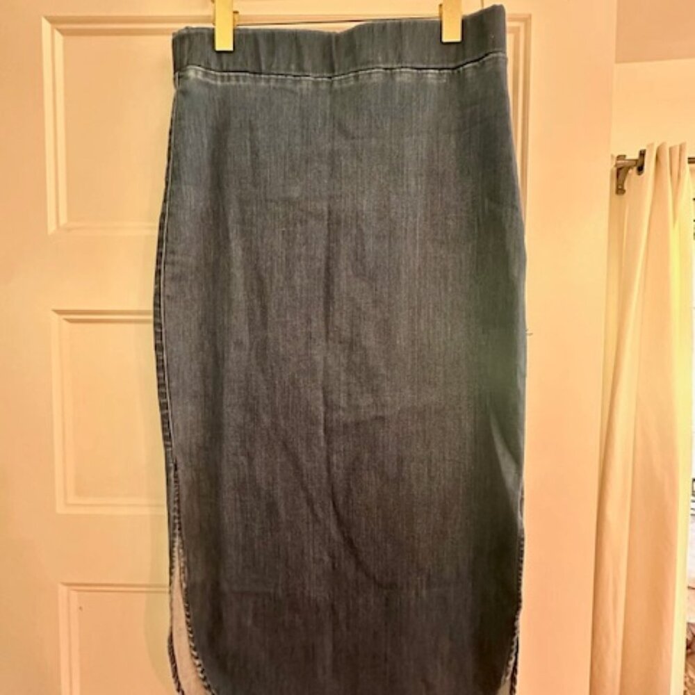 Frank & Eileen long jean skirt